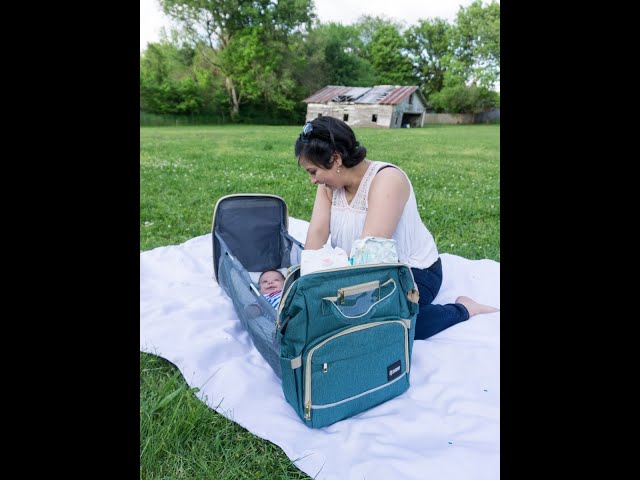 Rickshaw Journey 4 in 1 Diaper Bag Backpack Organizer, newborn baby