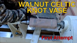 Walnut Celtic Knot Vase