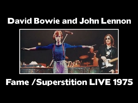 David Bowie and John Lennon - Fame/Superstition  LIVE 1975