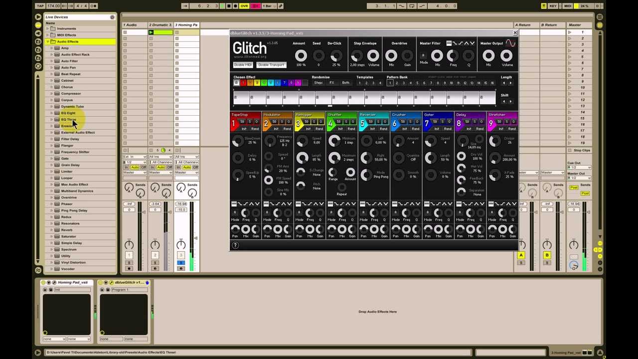 Micro DnB in Ableton (sketch)