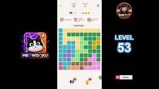 Meowdoku Level 53 walkthrough | full solution