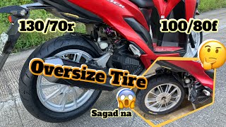 Honda Click 150i | Big Tire | Vee Rubber | 130/70R - 100/80F | DIY