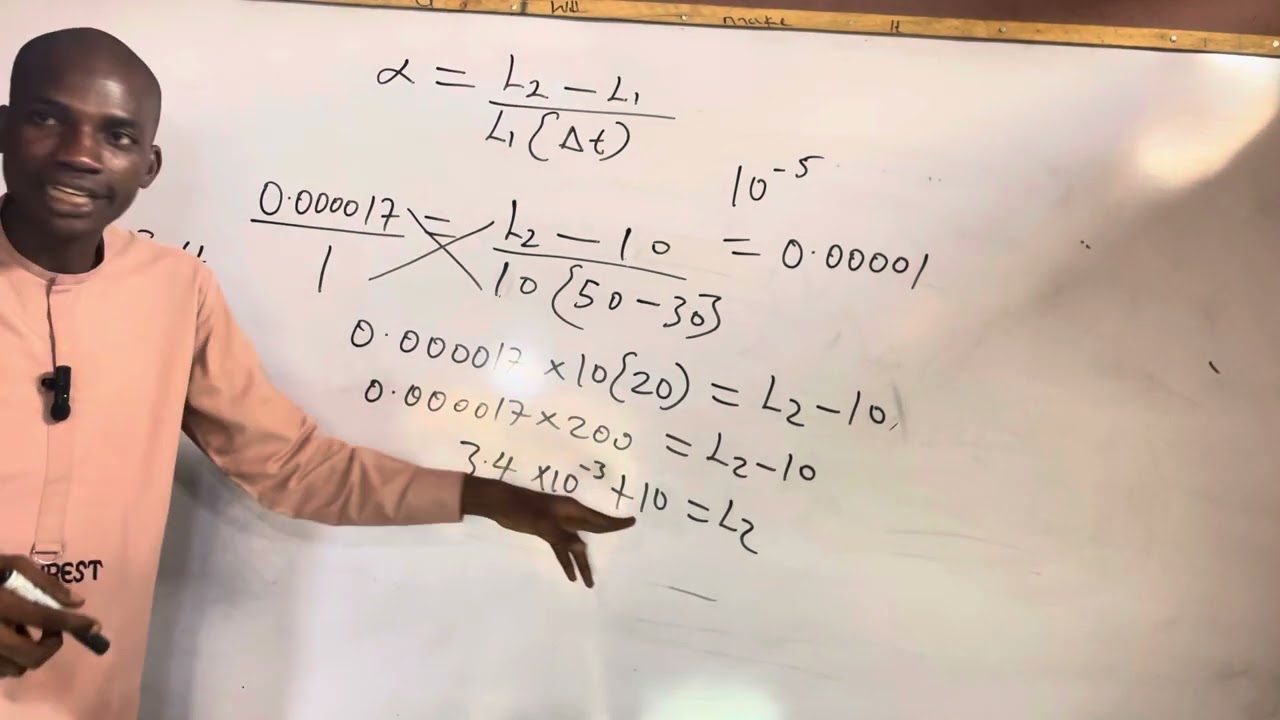 Linear expansivity (physics jamb life questions)