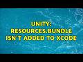 Unity: resources.bundle isn't added to xcode