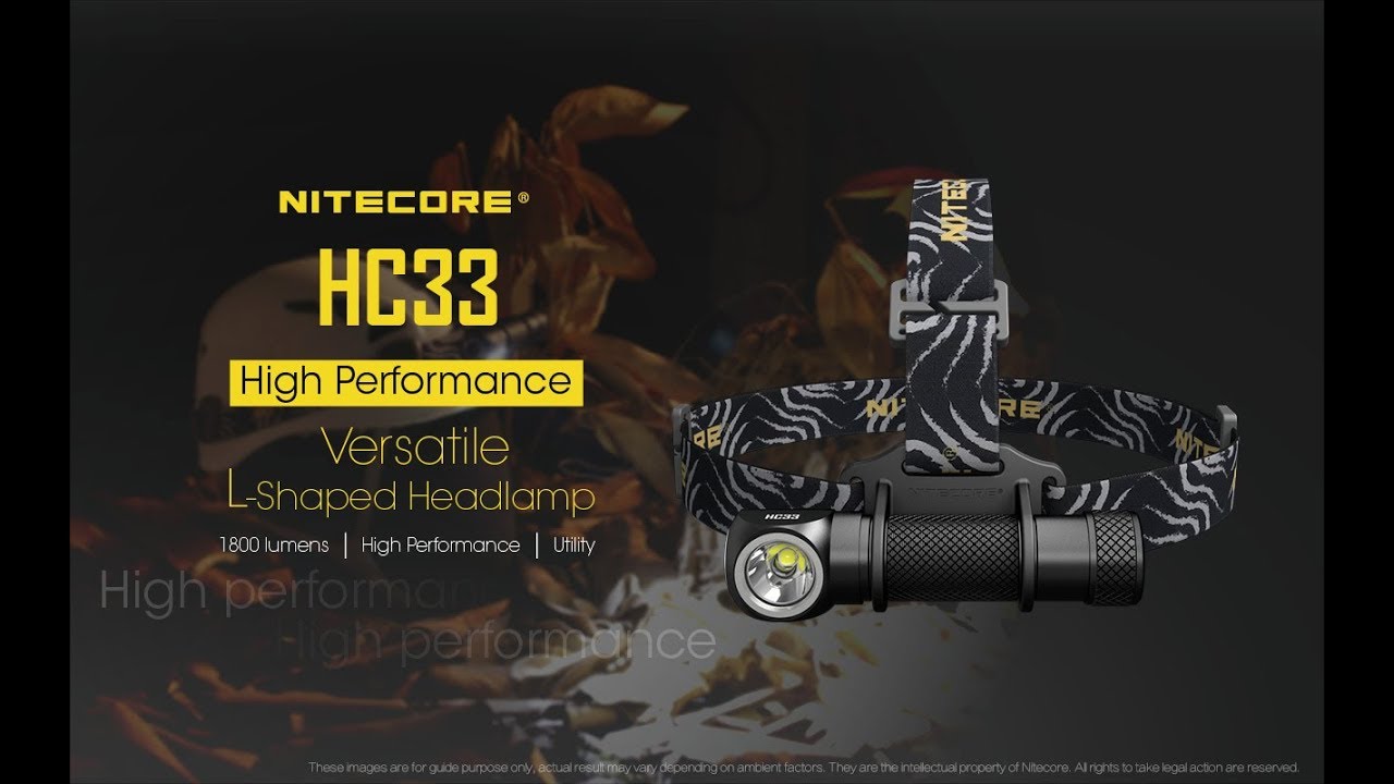 Pacco Combo Nitecore: Fanal Frontale HC33 1800 Lumen + TIKI Mini LE. Luce Potentissima!