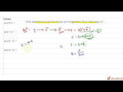 Video: Hva er dimensjonen til magnetisk flukstetthet?