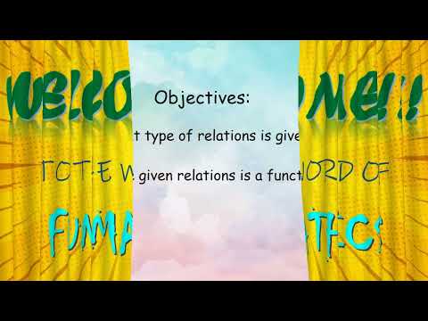 Relations and Functions