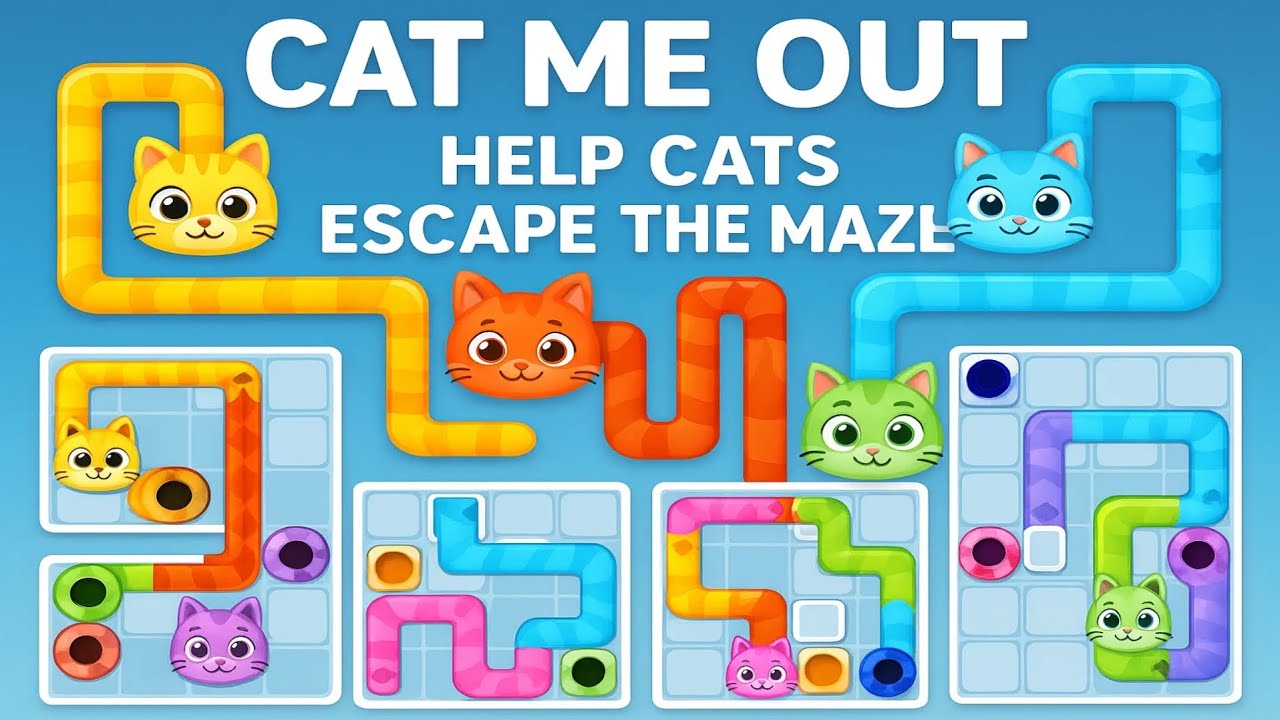 Cat Me Out – Cute Maze Puzzle Gameplay 🐱🧠