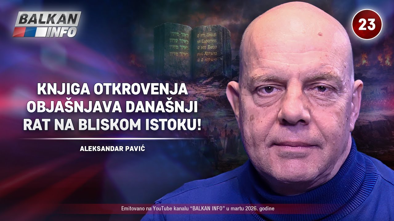 INTERVJU: Aleksandar Pavić – Knjiga otkrovenja objašnjava današnji rat na Bliskom istoku! (5.3.2026)