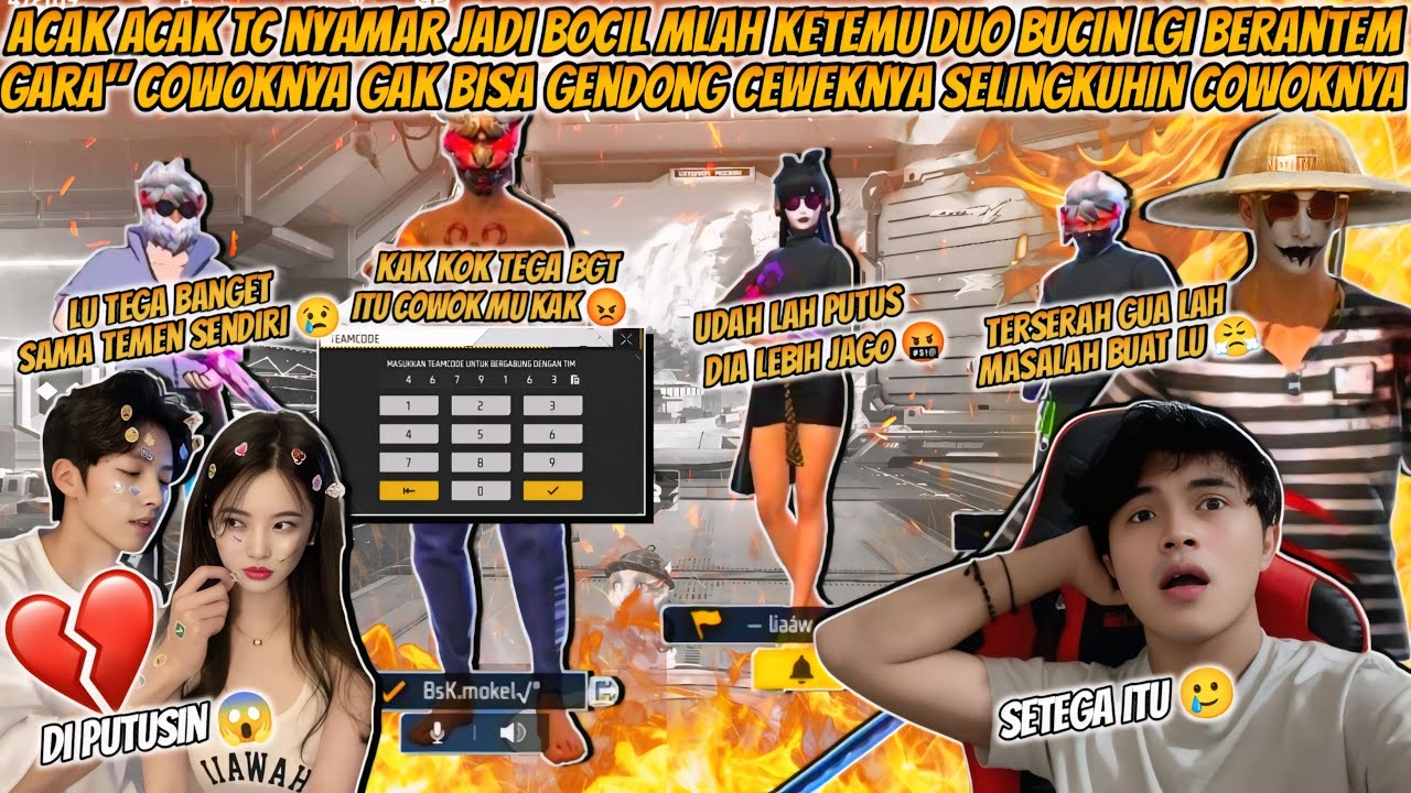 ACAK-ACAK TC KETEMU DUO BUCIN LAGI BERANTEM COWOKNYA SAMPAI DI SELINGKUHIN SAMA TEMENYA SENDIRI !!