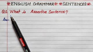 Celebrity assertive sentence | definition of assertive sentence | what is assertive sentence with example Profile