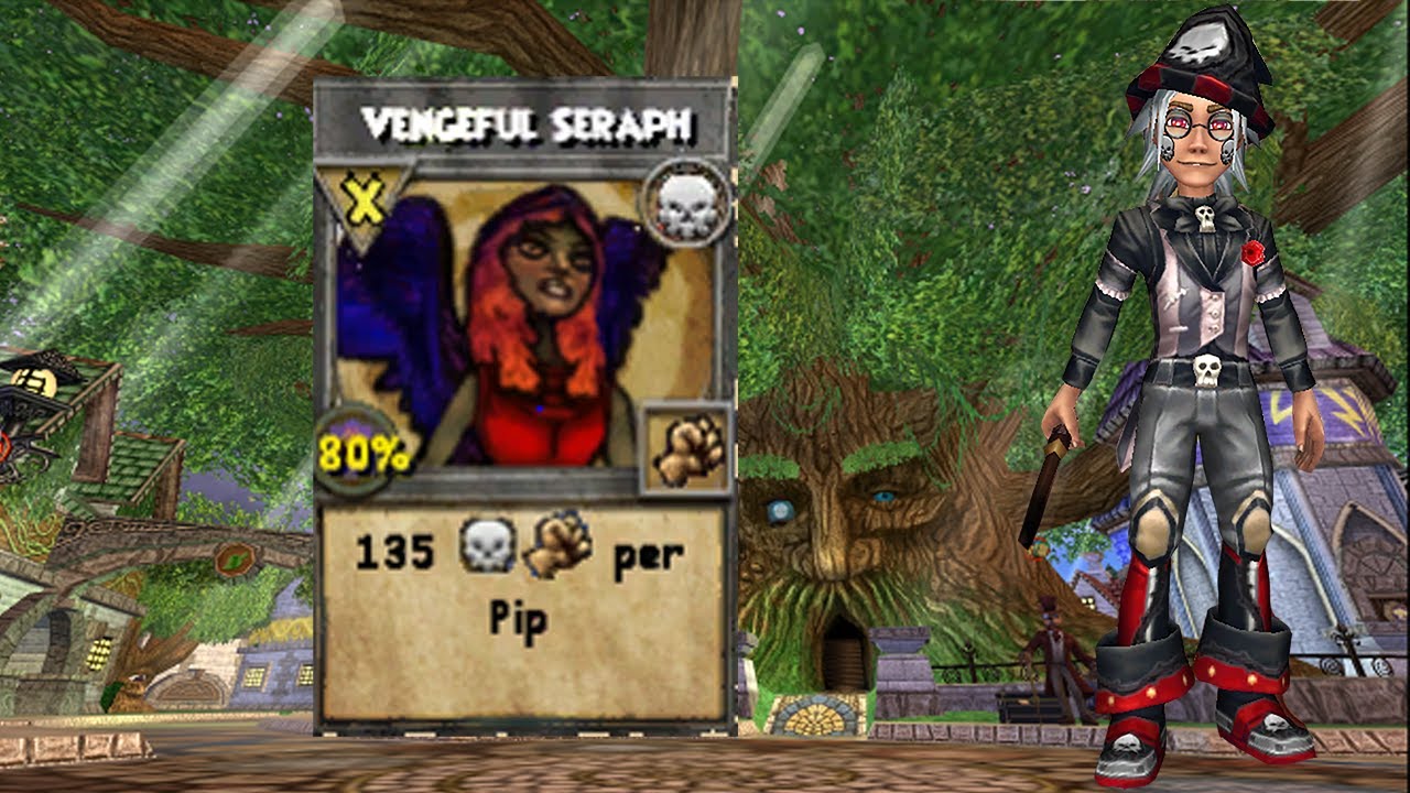 Wizard101 Max Death Pvp: Vengeful Seraph is actually INSANE!!!