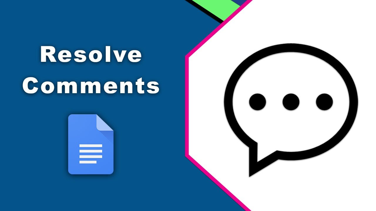 How to resolve comments on google docs YouTube