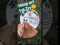 Handmade embroidery Hoop for gift🎁#shorts #viral #embroidery #hoopart #handembroidery #sewing #diy