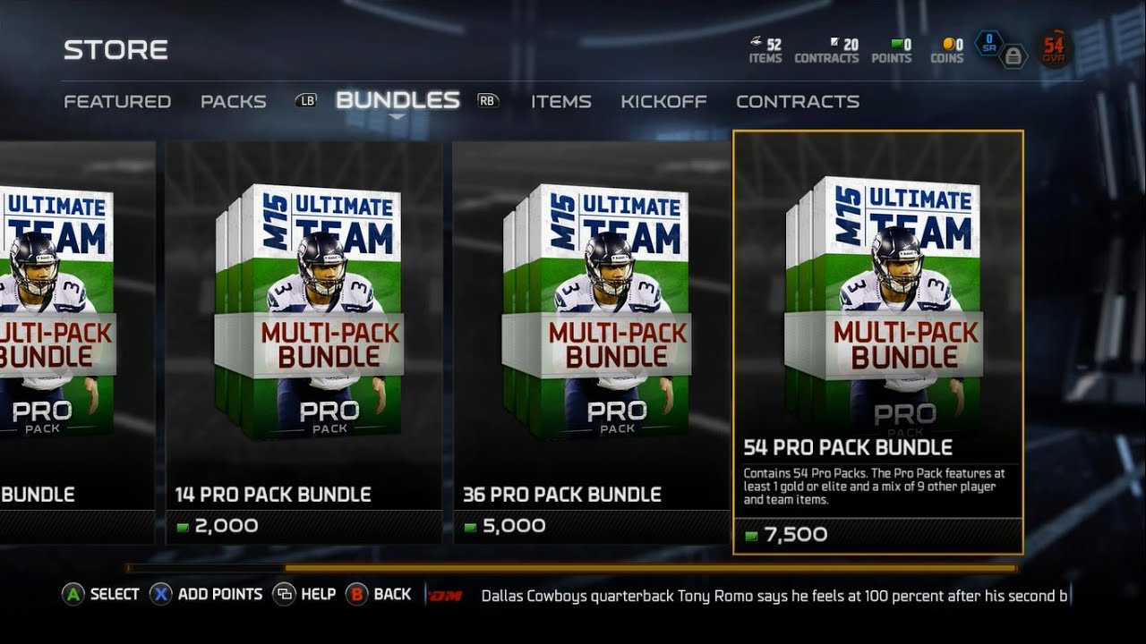 First Look at the Madden Ultimate Team 15 Store