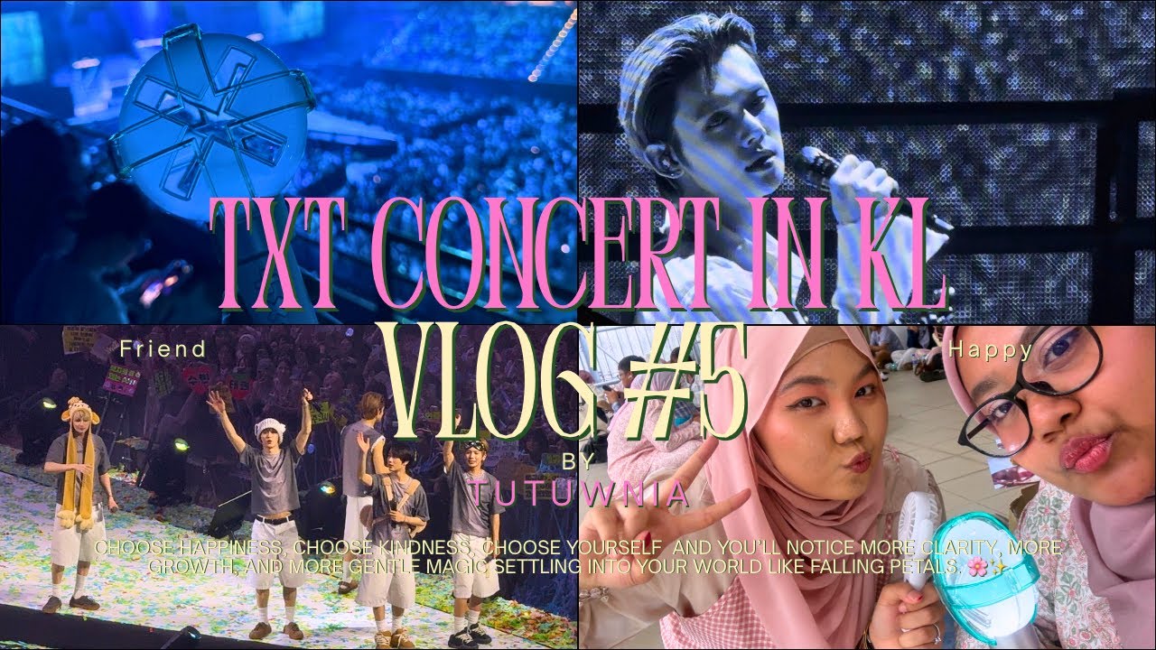 #vlog 5 | TXT ACT:TOMORROW Malaysia 🇲🇾 | First Time Seeing Them IRL🥹❤️‍🔥