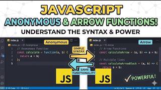 Anonymous vs Arrow Functions - JavaScript (Session - 17)