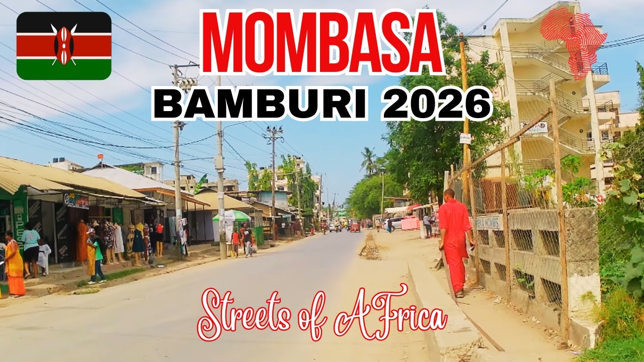 [4K] MOMBASA STREET WALK 2026 🇰🇪 - Busy Streets of Bamburi