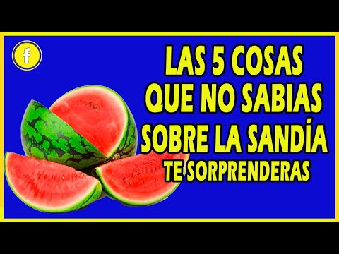 Video: Datos Interesantes Sobre La Sandía