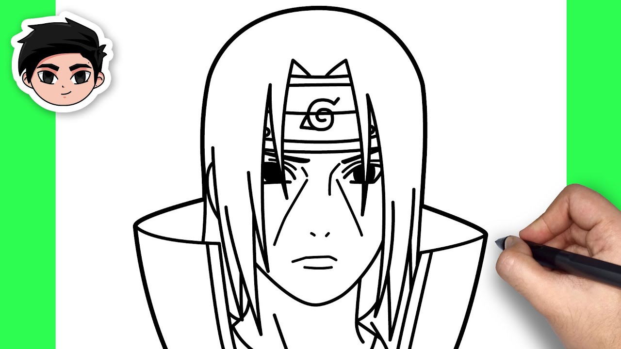 How To Draw Itachi Uchiha  Naruto - Easy Tutorial 