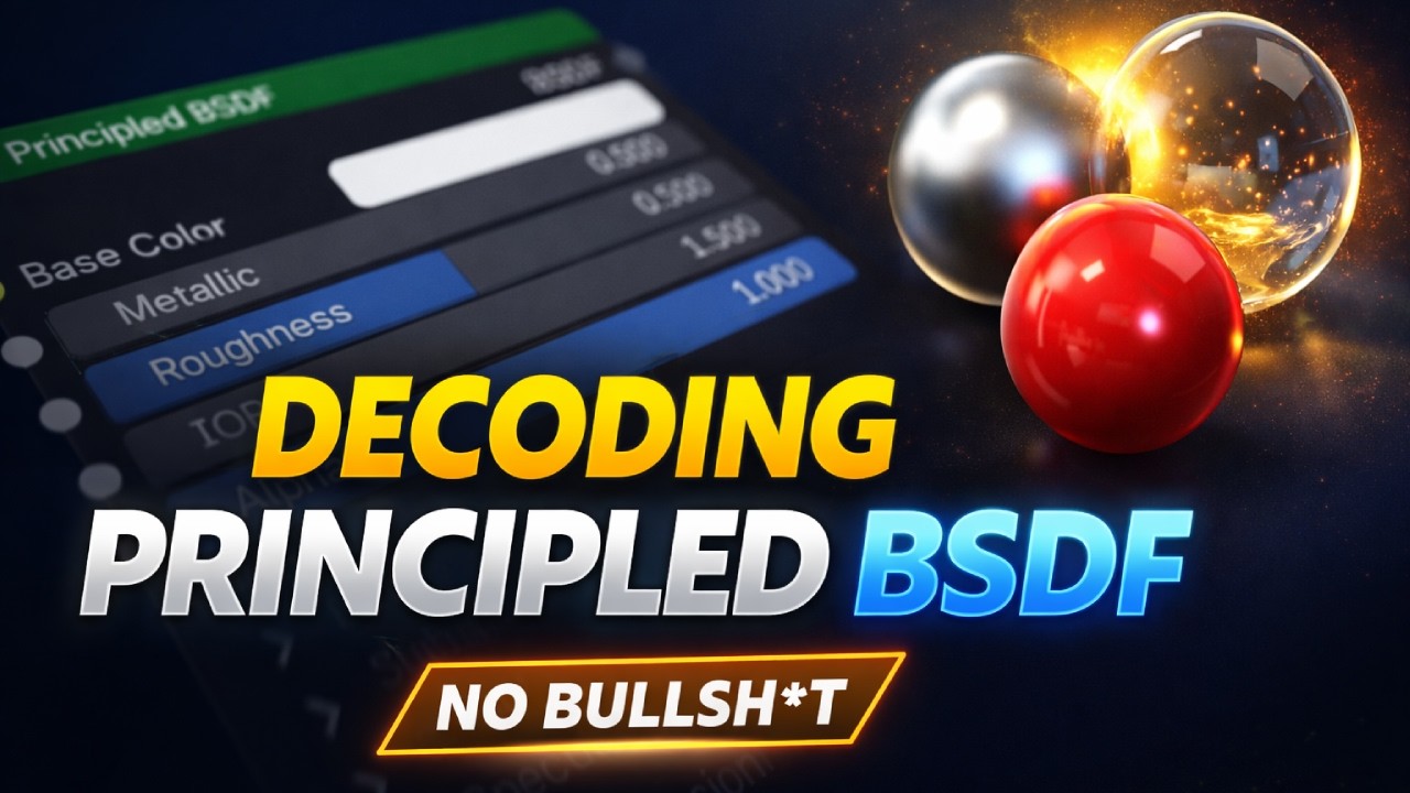 Decoding Principled BSDF in Blender – Ultimate Shader Breakdown