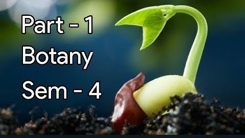 Kerala University BSc Botany previous questions -  BOTANY - Part - 1 (sem 4)