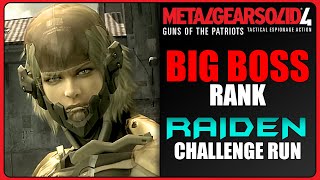 Metal Gear Solid 4 - Big Boss Rank as Raiden