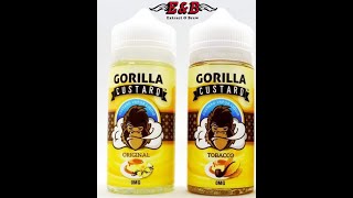 ENB FLAVORS :: Gorilla Custard Original and Custard Tobacco Premium E-Juice Review.