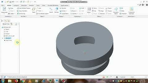 Creo Revolve Feature | Tutorial for Beginners | Creo Parametric 3.0 | Creo 5.0