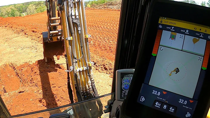 PERFECT GRADE! Trimble 2-D Grade Control On Cat 304 Excavator! With @tristardiggin