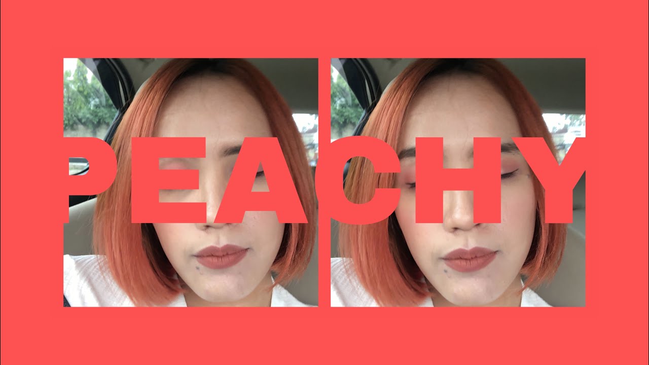  TUTORIAL  CAT  RAMBUT  SENDIRI DI RUMAH PEACHY PINK ft 