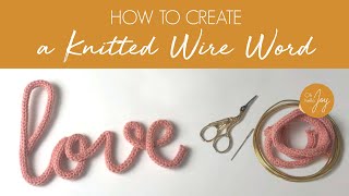 How to create a knitted name/word - step by step video - by Oh Hello Joy screenshot 4