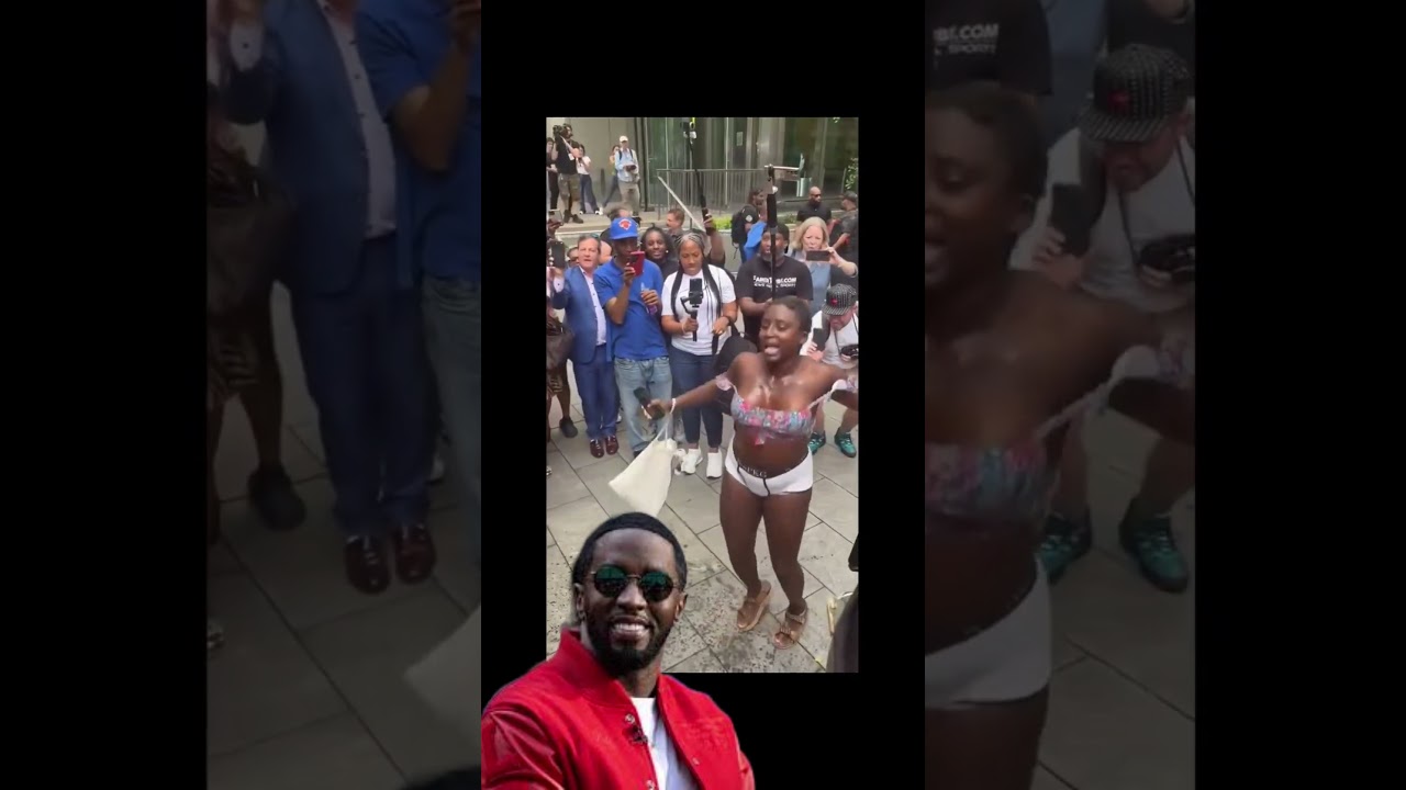 P Diddy's Supporters Celebrate With Baby Oil Outside The Court 