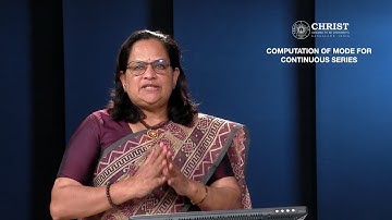 Classification and tabulation of data :   Computation of mode for continuous series