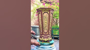 Chậu lục giác ống 35x73cm nhựa abs