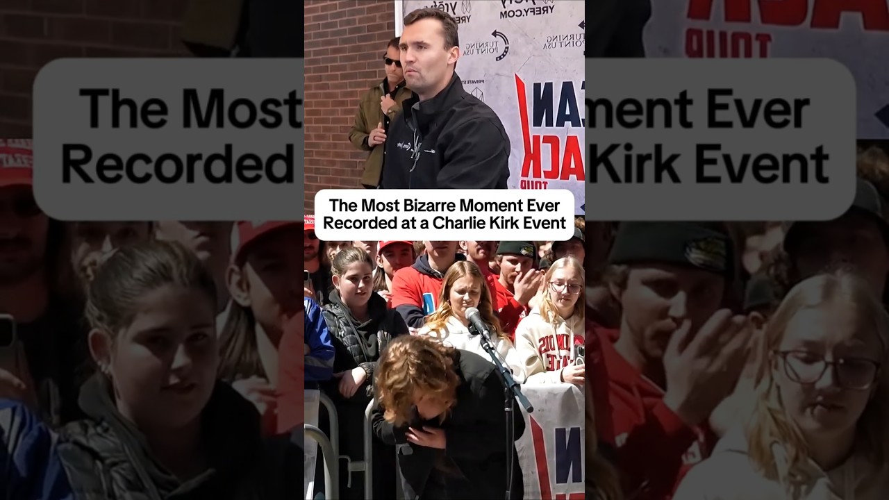 The Most Bizzare Moment Ever Recorded At A Charlie Kirk Event #charliekirk #debate