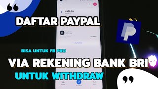 Cara Daftar Paypal Dengan Rekening Bank BRI Terbaru 2026