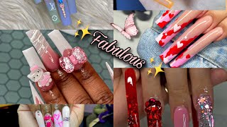 **✨LONG NAILS✨ of INSTAGRAM & TIKTOK** BADDIE NAILS; ACRYLICS; GELS; EXTENDO NAILS XXX💅🏽😍💞