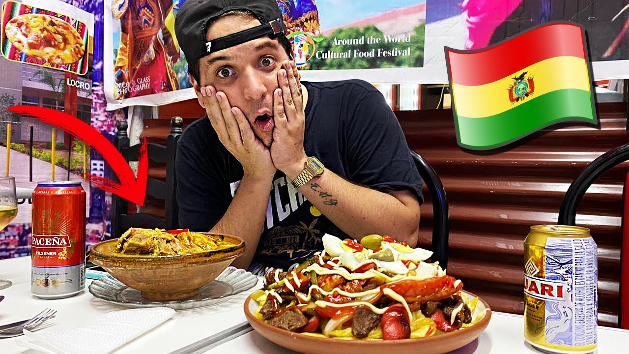 PROBANDO COMIDA BOLIVIANA 🇧🇴 POR PRIMERA VEZ EN MI VIDA! 😱