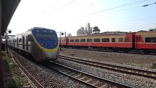 3217次區間車與516次莒光號在斗南車站交會 20210118