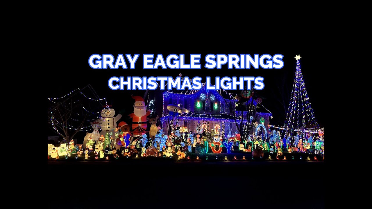 DRIVE THROUGH BY HOLIDAY LIGHTS IN GRAY EAGLE SPRINGS KNOXVILLE TN