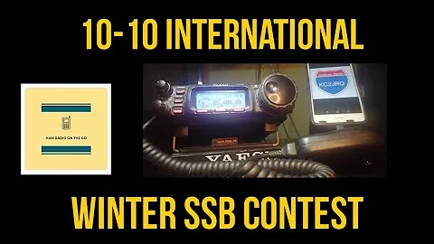 10-10 International Winter SSB Contest. Yaesu FT-857D WA2SUH WA7NB KE6GFI WA2CNV N5XZ How to Contest