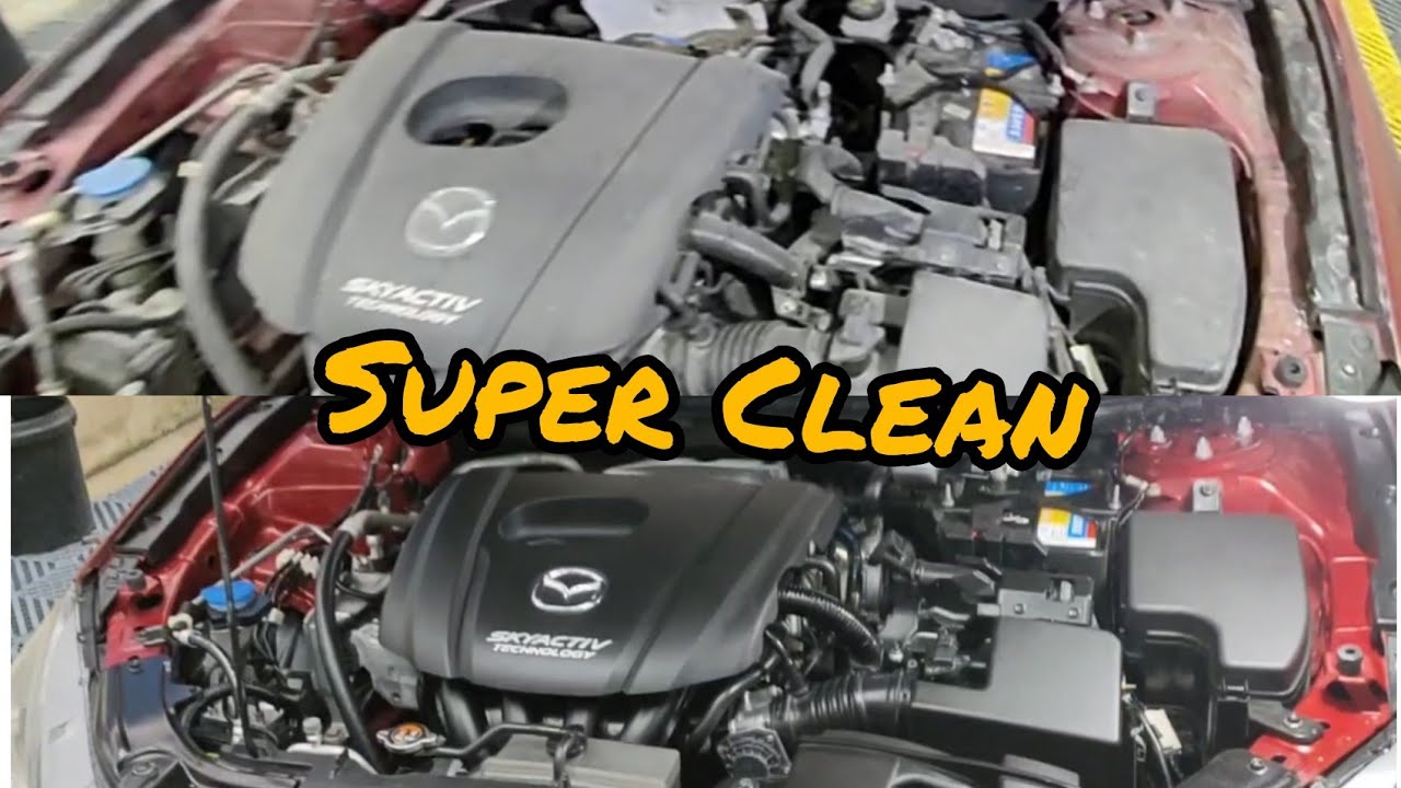 Vệ Sinh Chi Tiết Khoang Động Cơ Mazda 3 How to Super Clean Your Engine Bay YouTube