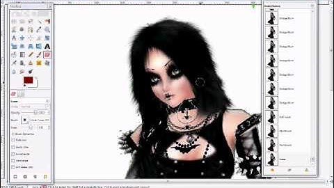 Imvu Editing with Gimp - Gothic