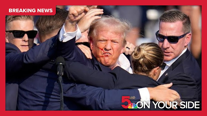 Former President Trump injured but 'fine' after a shooting at a PA rally