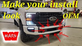 New Ford TREMOR  WARN winch OEM install *watch this*