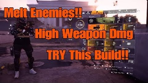 The Division 2 | High Weapon DMG Capacitor Skill Build