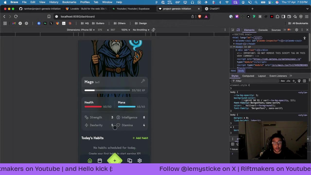 Vibe Coding a Personal Productivity App in Lovable