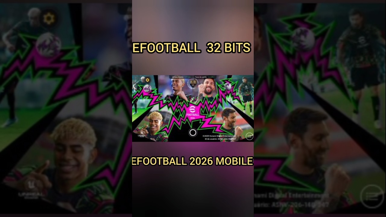 COMO BAIXAR EFOOTBALL 2026 NO CELULAR 32 BITS 