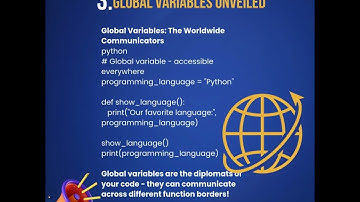 🐍 PYTHON ESSENTIALS: Global vs. Local Variables Explained 🐍  #PythonVariables  #Python